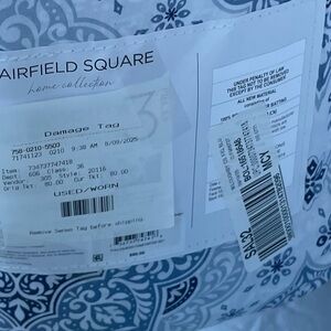 Fairfield Square Blue and White Comforter Set